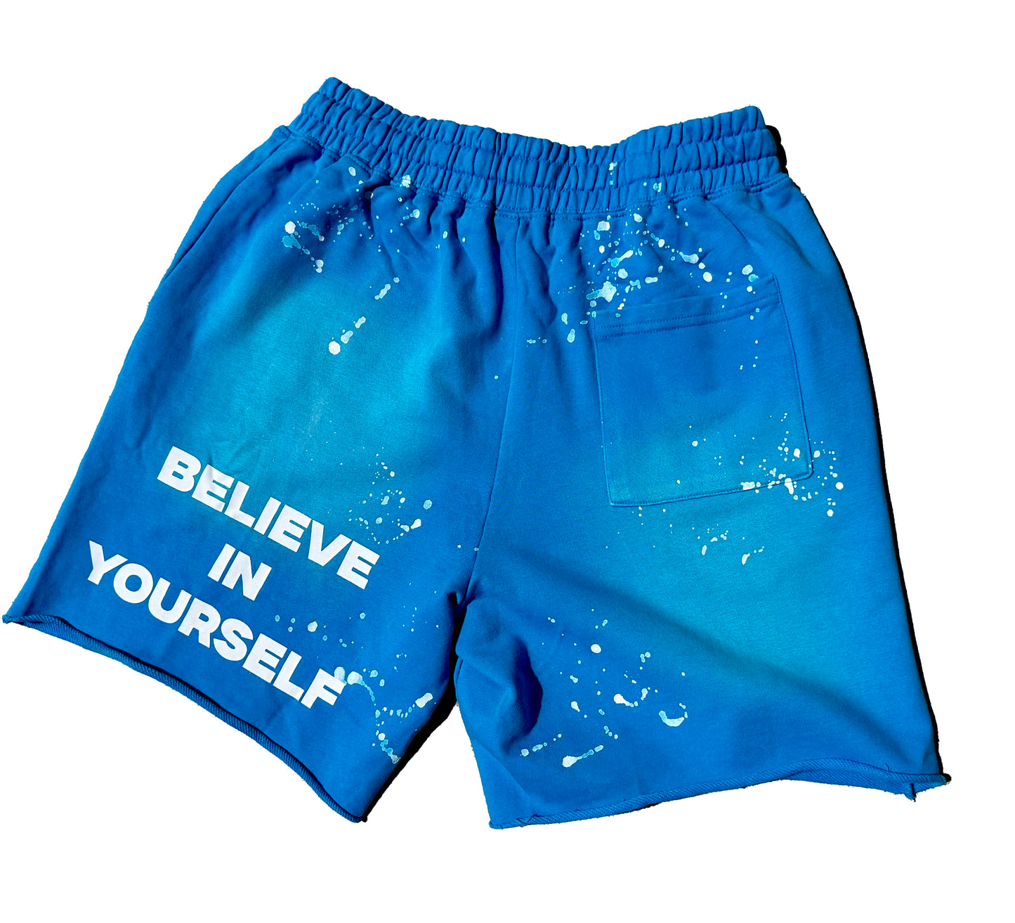 Believe In Yourself Blue Shorts