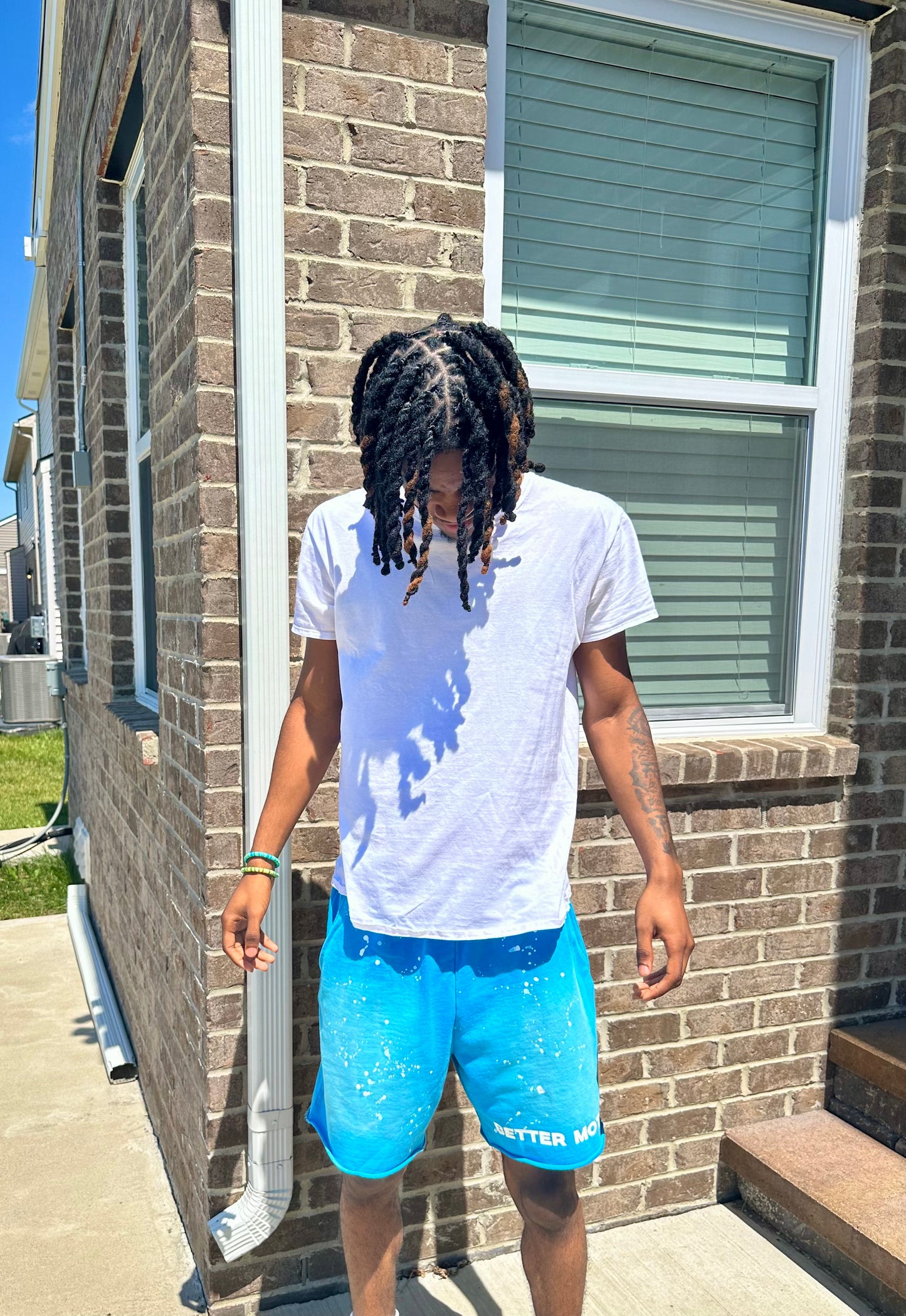 Believe In Yourself Blue Shorts