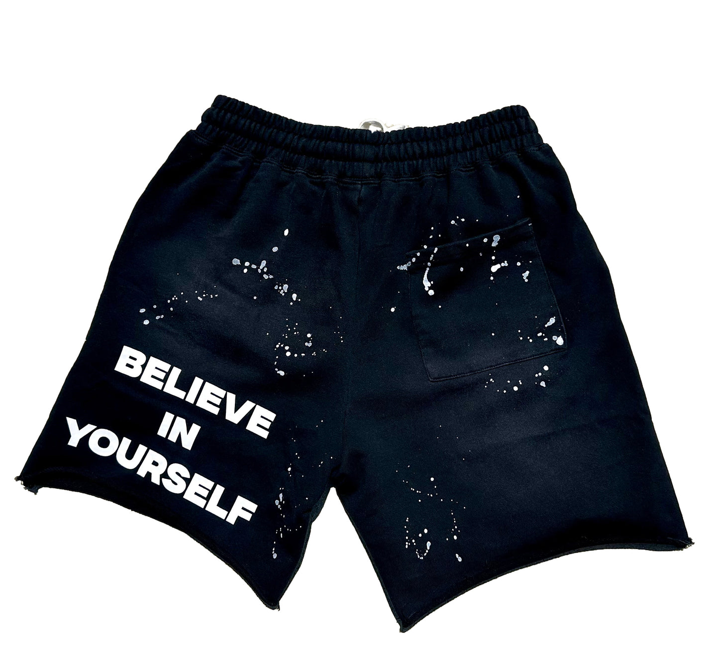 Believe In Yourself Black Shorts
