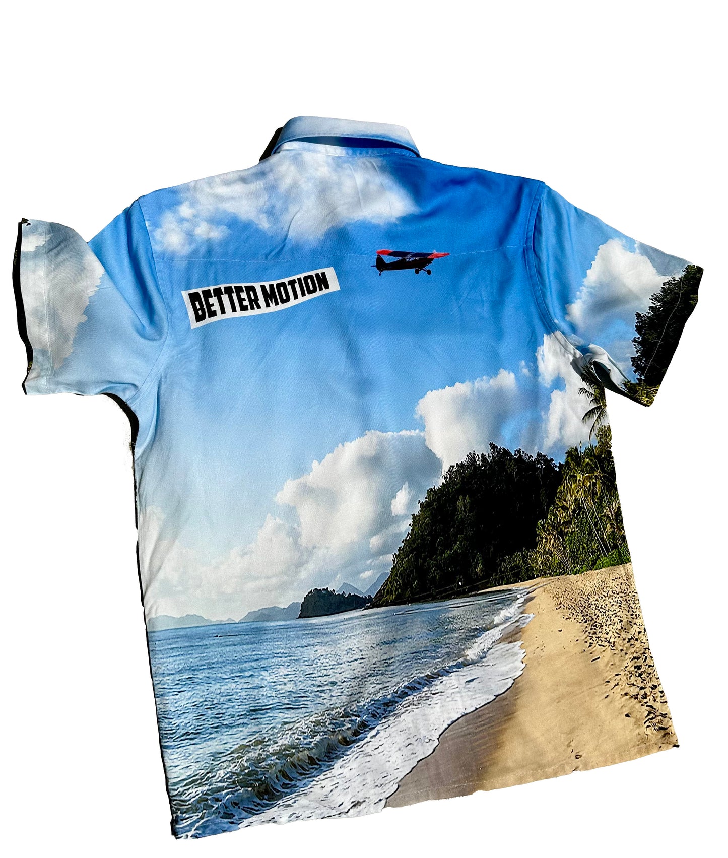 Short Sleeve Button Up - Beach